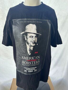 Streetwise American Mobsters Men's Black T Shirt Size XL Los Angeles